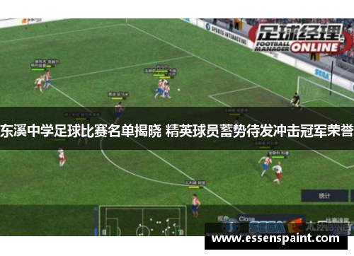 东溪中学足球比赛名单揭晓 精英球员蓄势待发冲击冠军荣誉